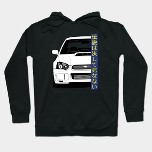 Impreza WRX STI Rallye JDM Tuning Car 90s "Legends never die" Hoodie